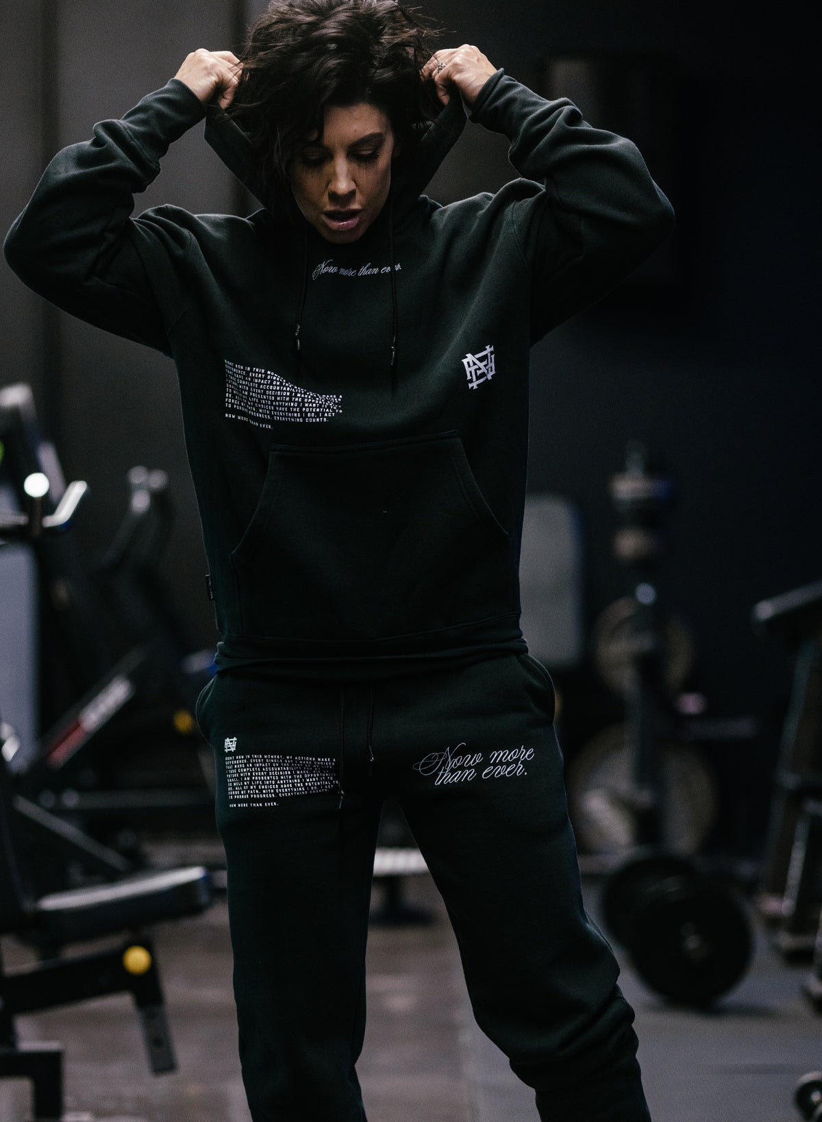 MORE THAN EVER CHAMP JOGGERS - BLACK