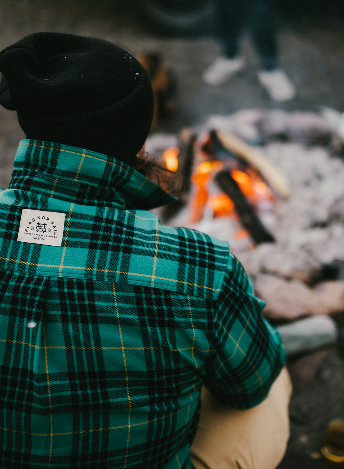 MEN'S FOREVER FLANNEL - GREEN – FLAG NOR FAIL MEN'S FOREVER FLANNEL - GREEN – FLAG NOR FAIL