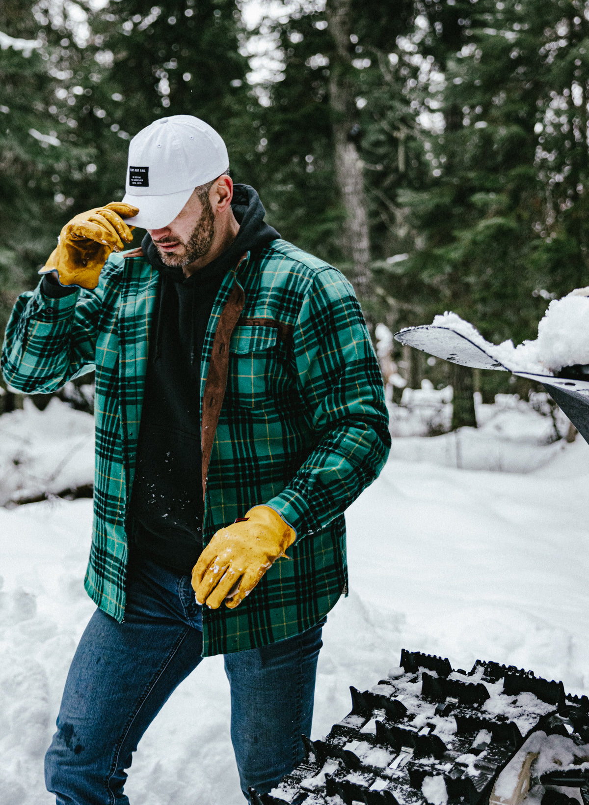 MEN'S FOREVER FLANNEL - GREEN – FLAG NOR FAIL MEN'S FOREVER FLANNEL - GREEN – FLAG NOR FAIL