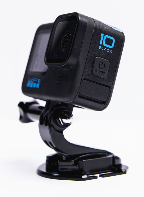 The photo shows a side view of our Apex GoPro Mount. 