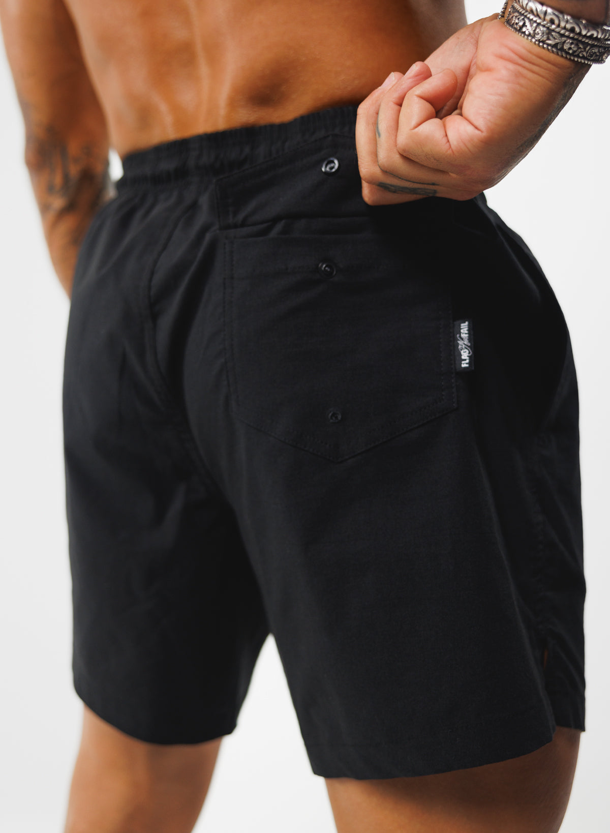 MEN'S FNF BOARD SHORTS - BLACK – FLAG NOR FAIL