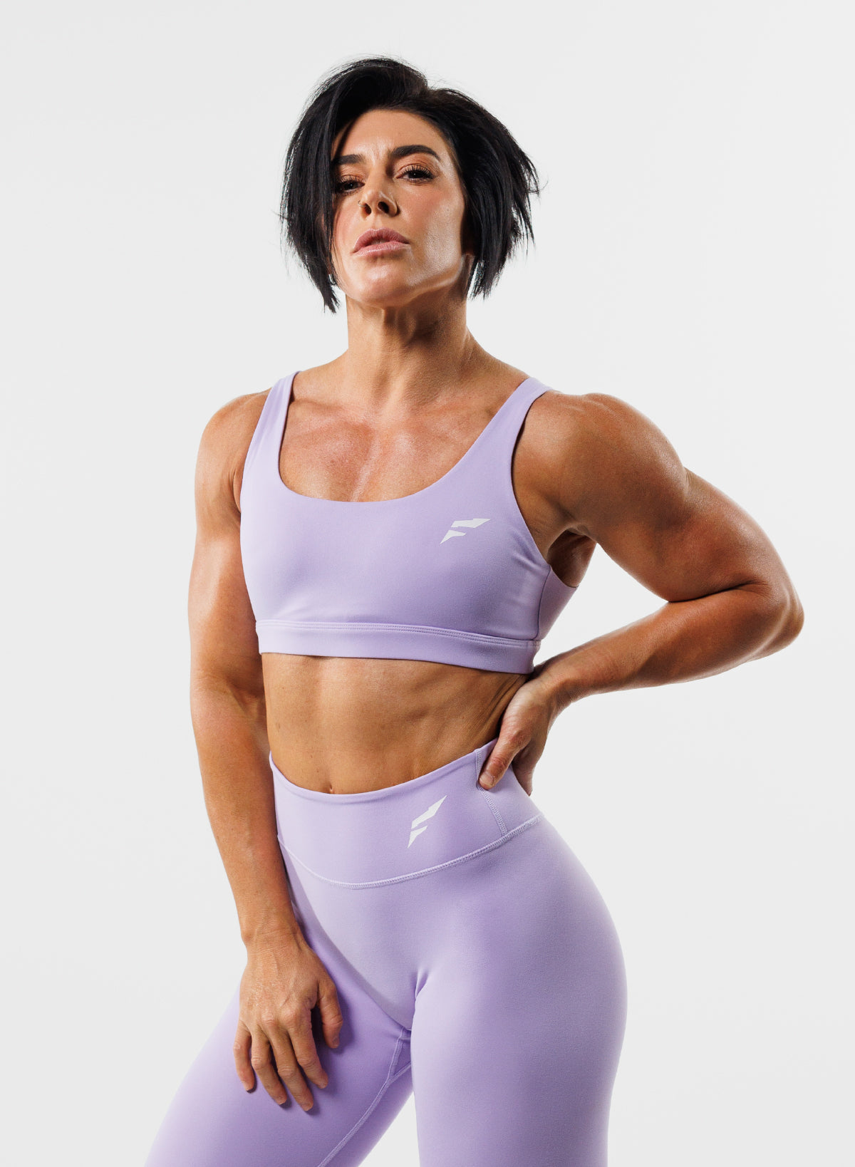 CRISSCROSS ESSENTIAL BRA - DIGITAL HAZE