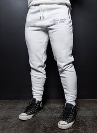 MORE THAN EVER FITTED JOGGERS - WHITE thumbnail