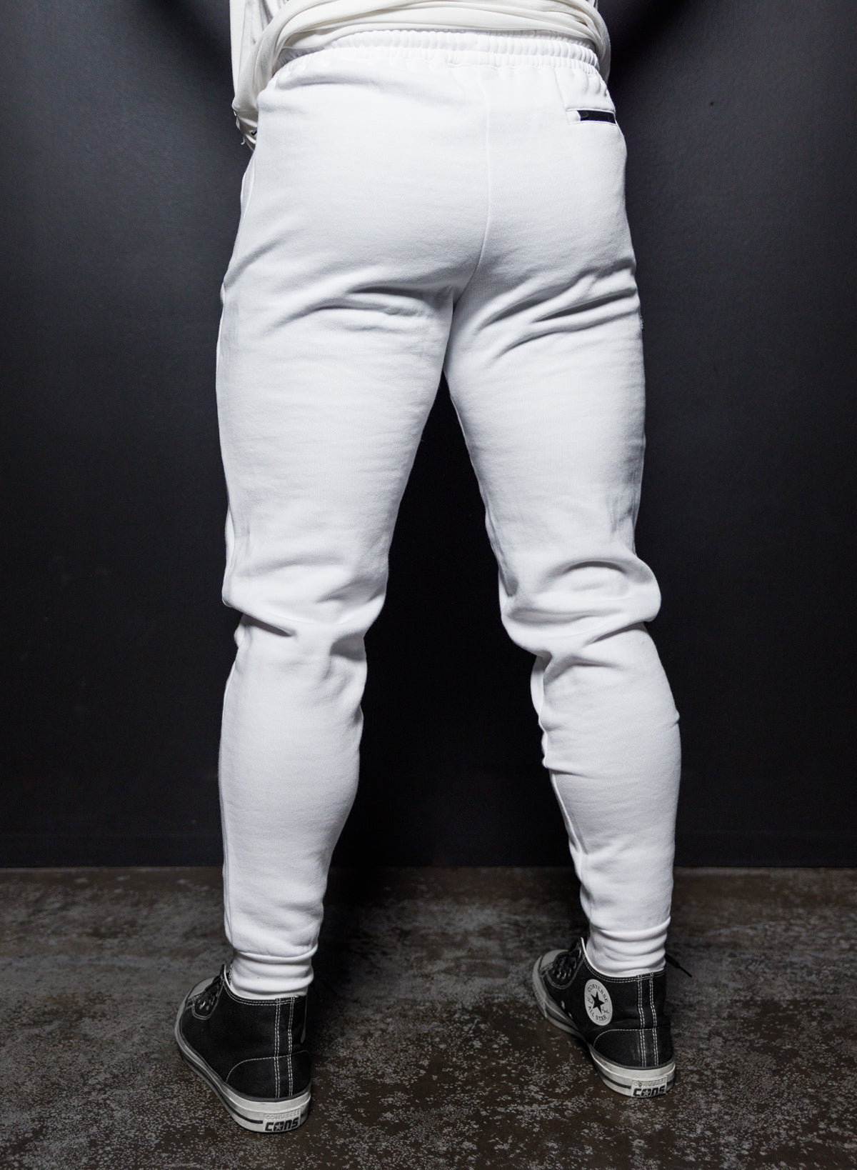 MORE THAN EVER FITTED JOGGERS - WHITE