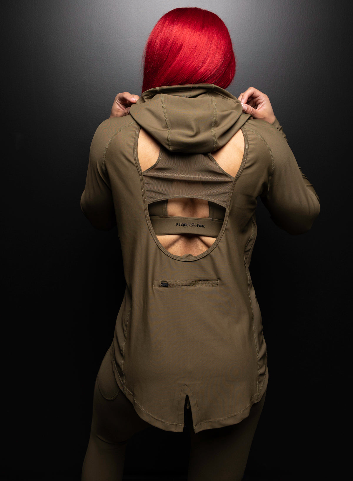 NAVARAH JACKET - OLIVE - FLAG NOR FAIL