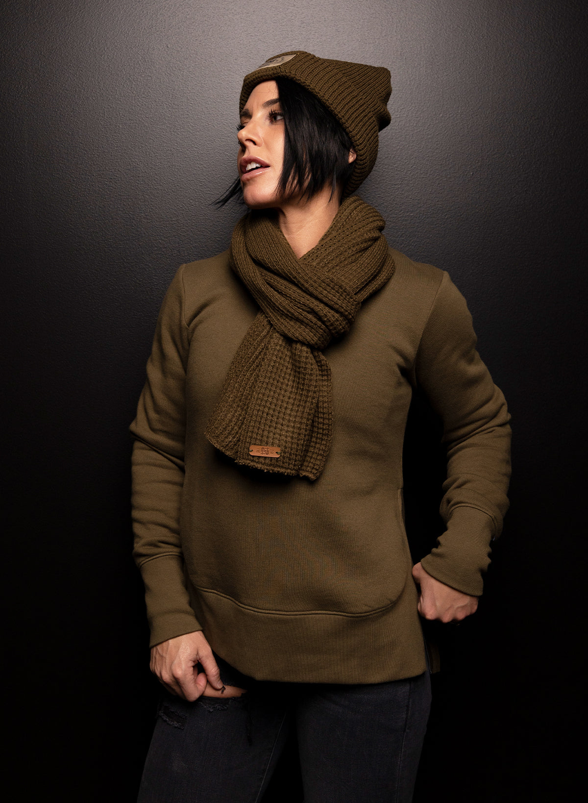 FOREVER SCARF - OLIVE